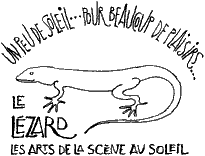 le lézard sur la toile